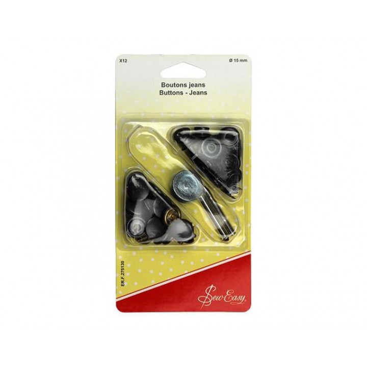 Boutons pressions bronze 15 mm  - 1