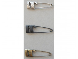 Épingle kilt métal bronze ou canon de fusil  - 1