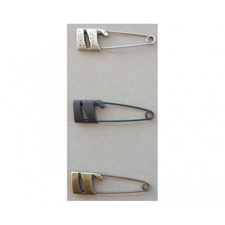 Épingle kilt métal bronze ou canon de fusil  - 1
