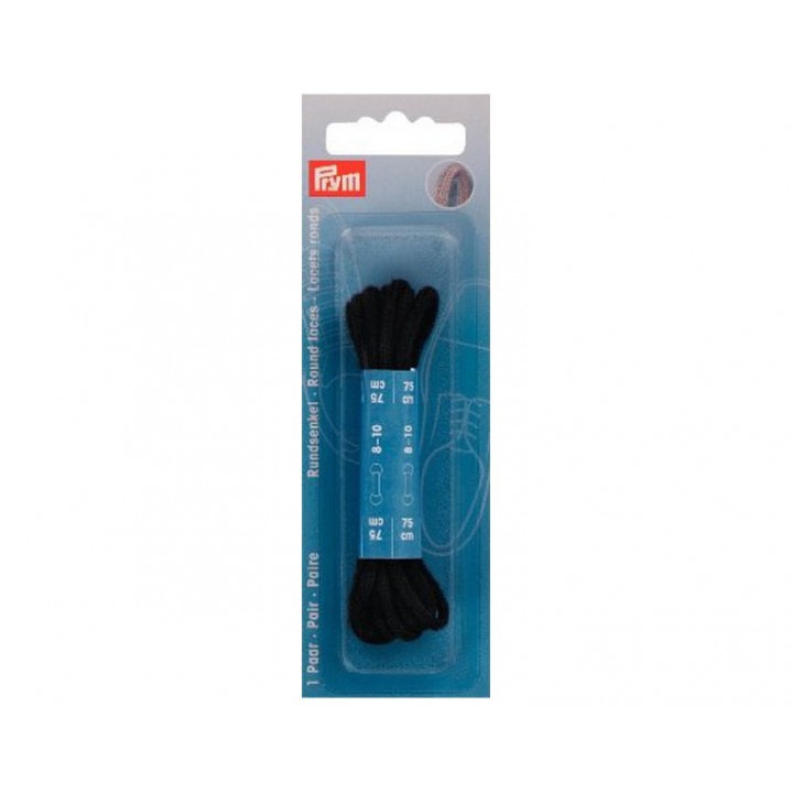 Lacets de chaussures ronds 75 cm Noir ou brun  - 1