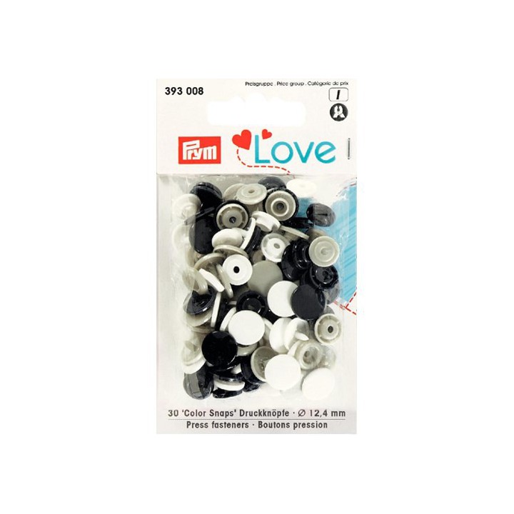 Boutons pression color snaps - Mélange 12,4 mm Prym  - 3
