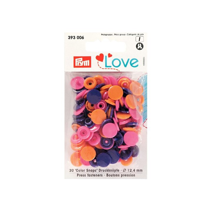 Boutons pression color snaps - Mélange 12,4 mm Prym  - 5