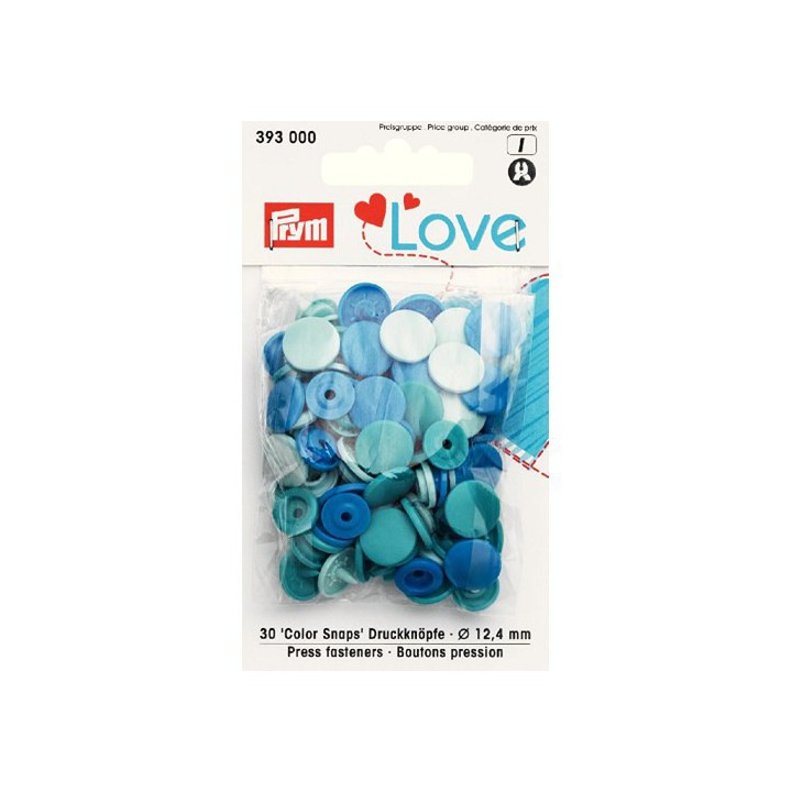 Boutons pression color snaps - Mélange 12,4 mm Prym  - 10