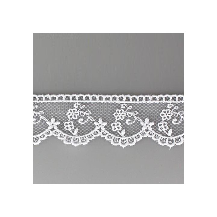 Dentelle brodée - 30 mm  - 1