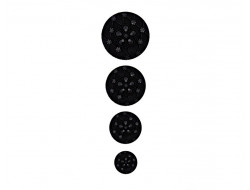 Bouton fantaisie - Noir élégant  15, 20, 23, 28 mm  - 1