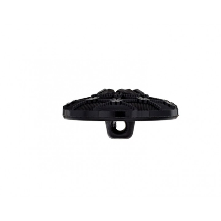Bouton fantaisie - Noir élégant  15, 20, 23, 28 mm  - 2