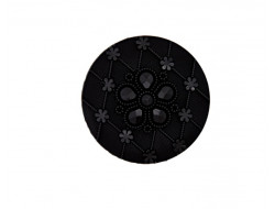 Bouton fantaisie - Noir élégant  15, 20, 23, 28 mm  - 3
