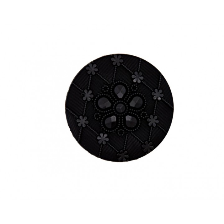 Bouton fantaisie - Noir élégant  15, 20, 23, 28 mm  - 3