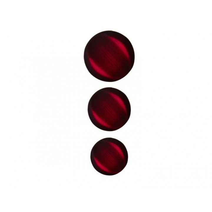 Bouton classique incurvé - nuancé rouge  - 1