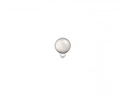 Bouton métal - Boule sur pied argent