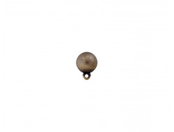 Bouton métal - Boule sur pied bronze
