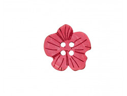 Bouton - Fleur rose en coco