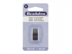 Fil de Nylon noir NYMO - Beadalon